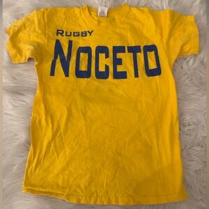 Vintage - Fruit of the Loom Yellow Rugby Noceto Tee Tshirt